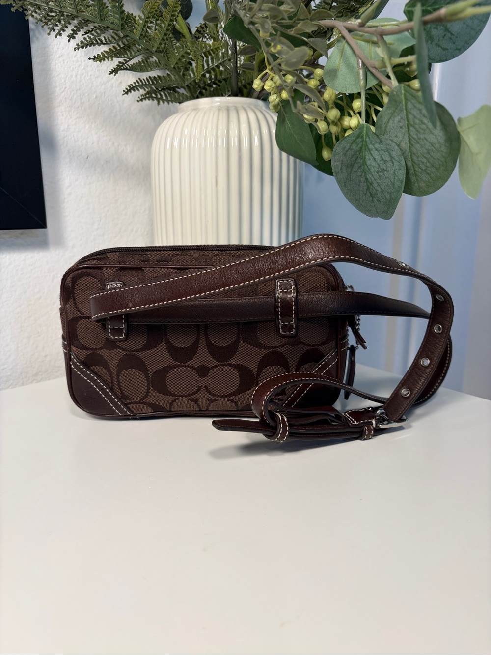 COACH Y2K Mini Signature Jacquard Canvas Belt Bag - Picture 9 of 16